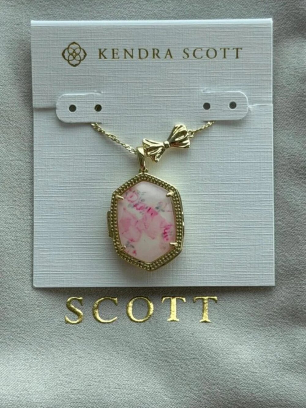Kendra Scott Pink Pendant Necklace